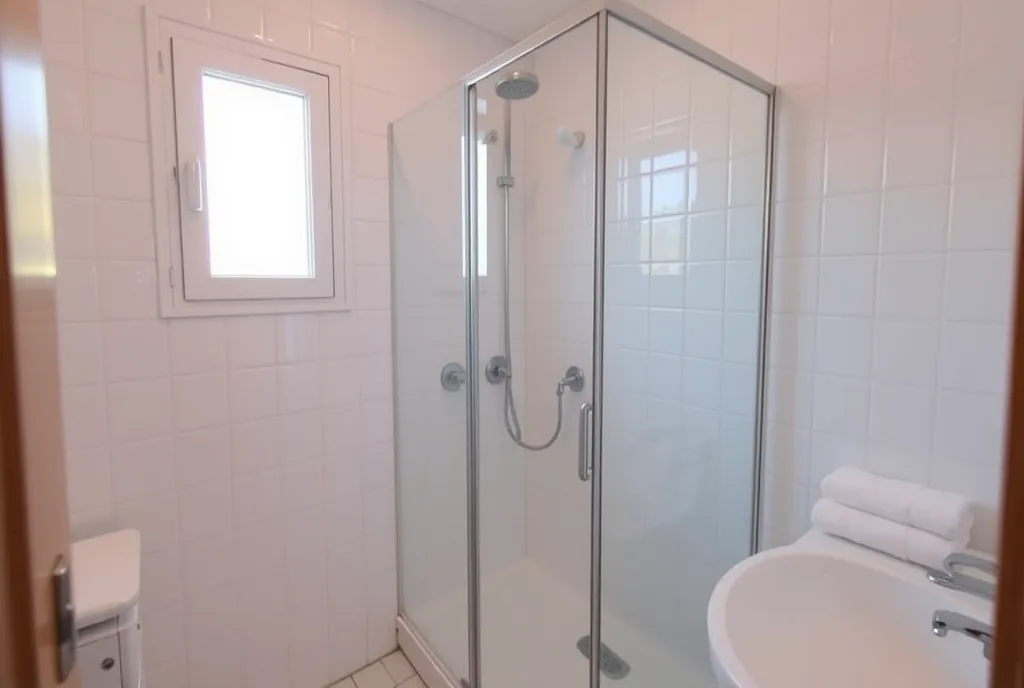 Baño desinfectado de una vivienda